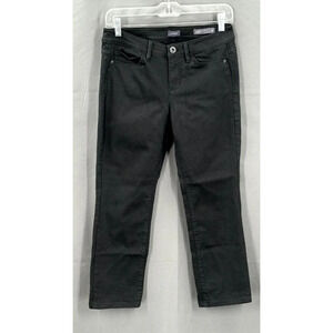 J.‎ Jill Jeans Womens 4 Petite Black Authentic Fit Slim Ankle Stretch Denim